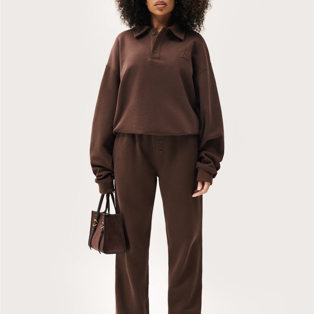NWOT Maebe Daily Errands Tracksuit Pants Size L Mocha